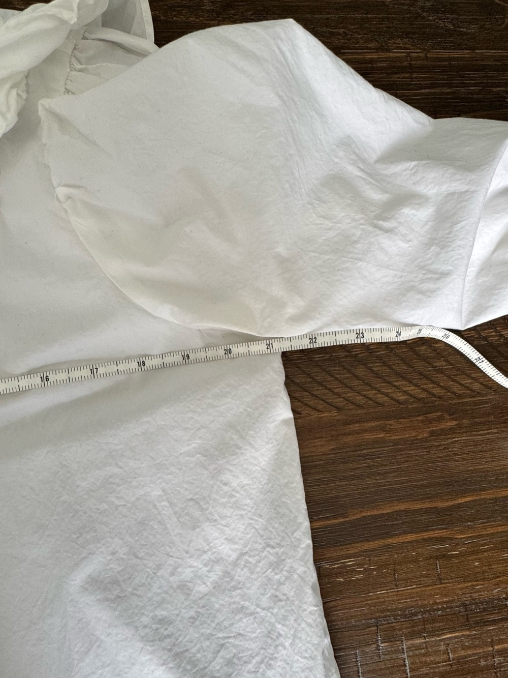 H&M 100% cotton White Ruffle-Detail Button Down Shirt - Picture 13 of 14